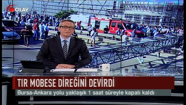 Tır MOBESE direğini devirdi (Haber 07 07 2017)