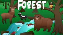 Forest Animals Video for Children – Forest Animal Spelling Songs for Kids –Preschoolers Ki