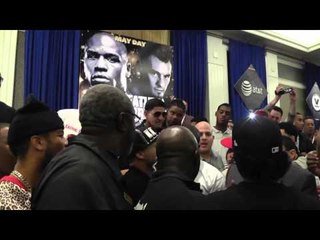 Karim Mayfield Confronts Danny Garcia Lets Fight - Angel Garcia Gets Into It