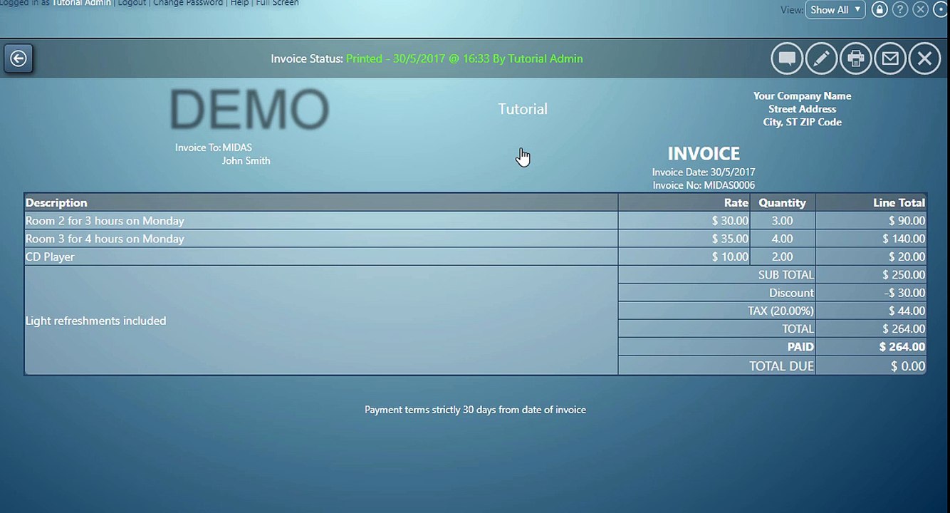 MIDAS: How To Delete An Invoice