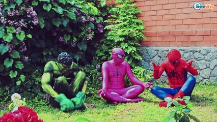 Frozen Elsa & Spiderman GOT SICK w/ Princess Anna Spidergirl Maleficent Superheroes in Real Life