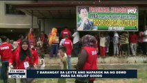 Pitong barangay sa Leyte ang napasok na ng DSWD para sa relief goods #LindolSaLeyte