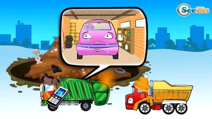 ✔ Carros Para Niños. Camión de basura, Camión. Tiki Taki Coches. Episodio 17 ✔