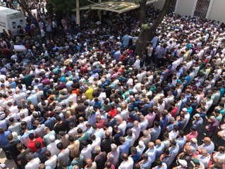 Cenaze Namazında Gözyaşları Sel Oldu