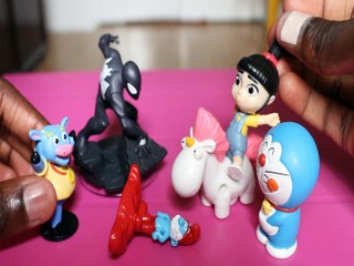 PAPA SMURF WON'T GET UP BENNY SPIDERMAN AGNES GRU LITTLE ELSA DORAEMON MARVEL Toys Kids Video SMURF FOX DORA THE EXPLORE