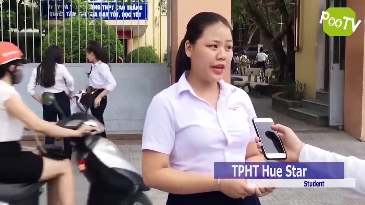 Trả lời Phỏng vấn của Học sinh Huế kỳ thi THPTQG - Hài Hước