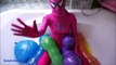 Большой влажный воздушный шар сборник Супер Герой палец Песня Узнайте цвета надувные шарики Коллекция
