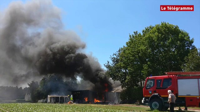 Loudéac. Un incendie détruit le hangar d'une miellerie