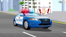 Cop Car Fun Cartoon - The Police Car New Cars in Kids Video incl Emergency Vehicles