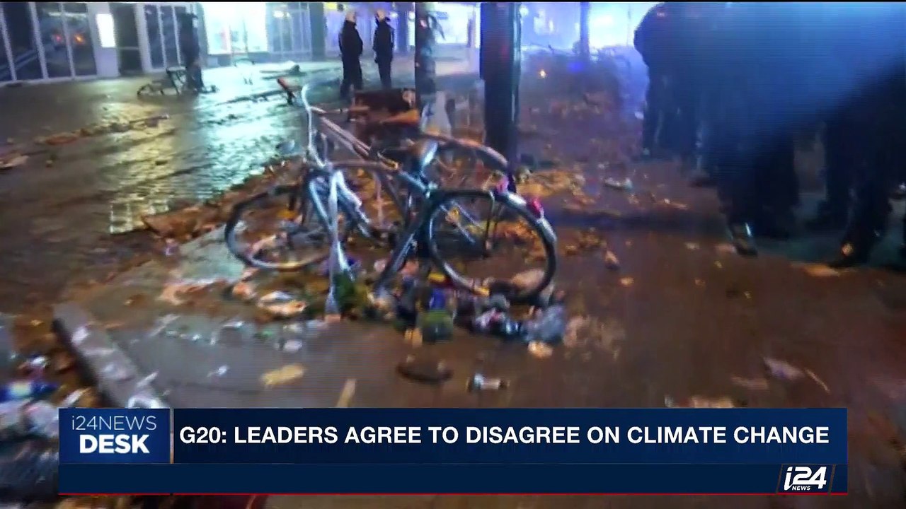 i24NEWS DESK | G20: Leaders agree to disagreee on climate change | Saturday, July 8th 2017