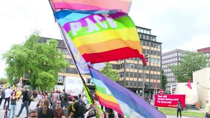 G20 protest in Hamburg on final day of talks