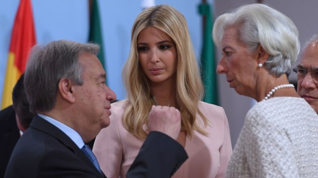 Ivanka Trump takes the stage at the G-20