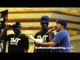 TMT Stars Badou Jack and Lanell Bellows on stage at MGM - EsNews Boxing