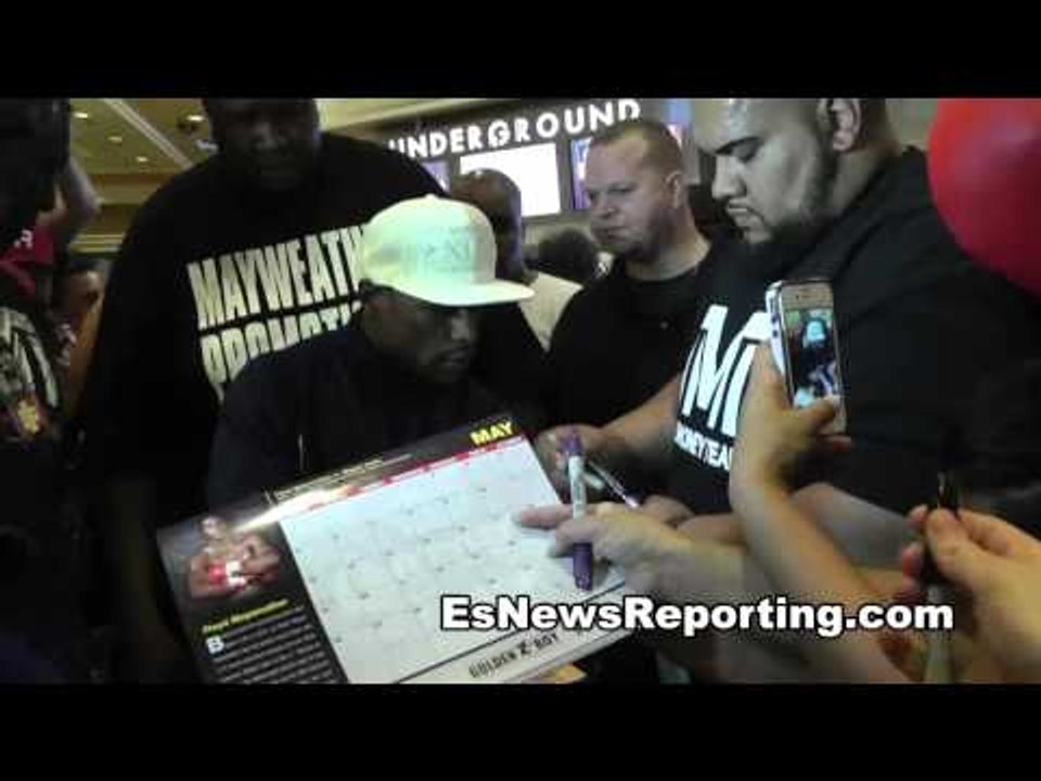 floyd mayweather makes the day of boxing fans at the MGM - EsNews Boxing
