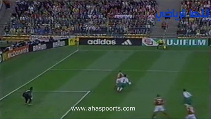 اهداف مباراة الدانمارك و السعودية 1-0 كاس العالم 1998