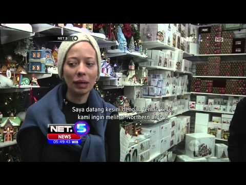 Menyambut Natal Alaska Bertabur Kerlip Lampu Pohon Natal - NET5