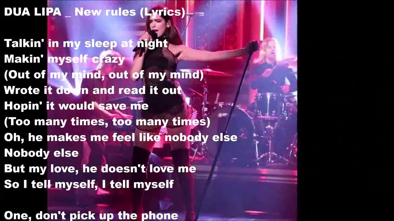 Lyrics New Rules By Dua Lipa - Vídeo Dailymotion