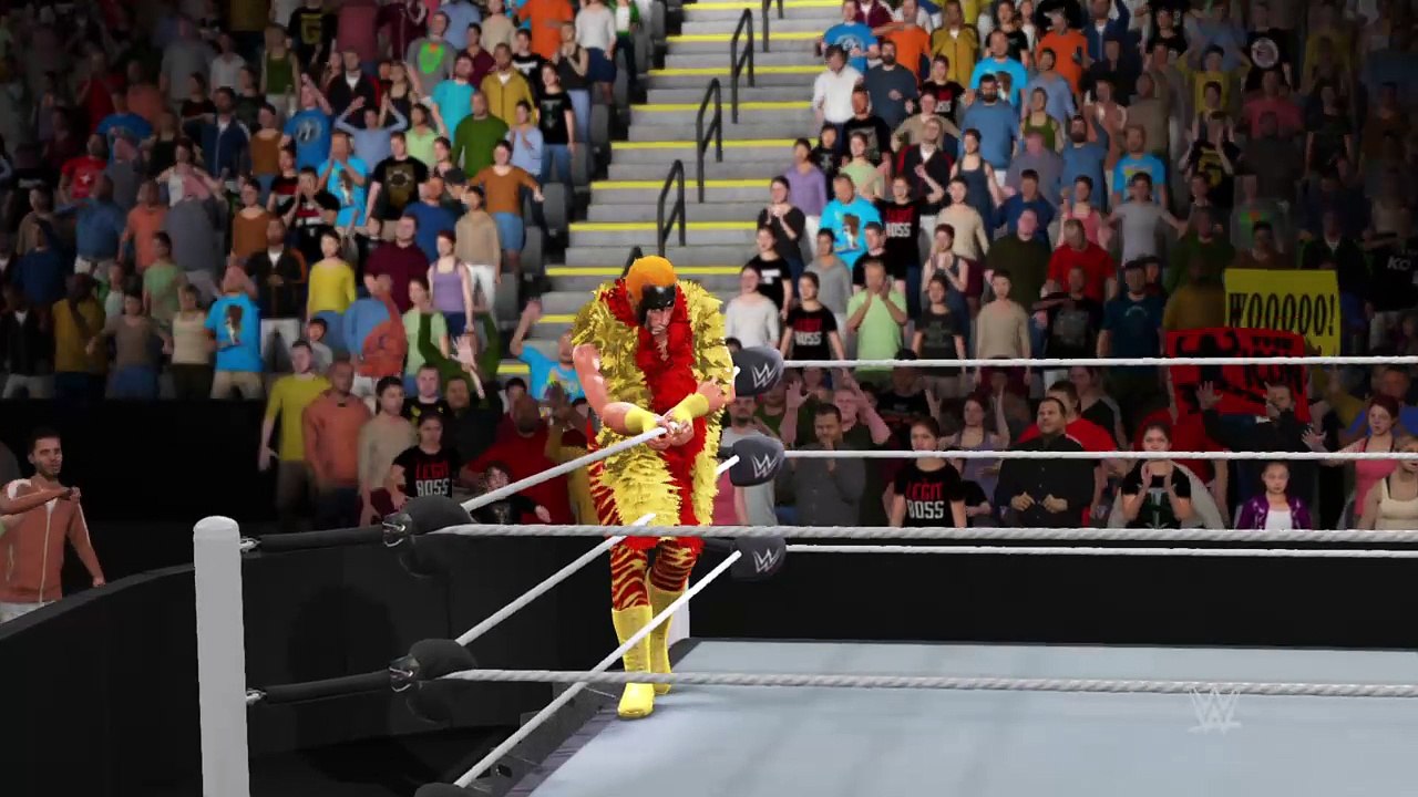WWE 2K17 my Hulk Hogan in a triple threat match
