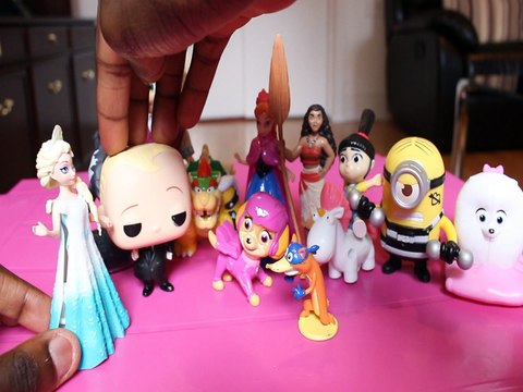 SWIPER VISITS ARENDELLE BOWSER GIDGET SKYE ANNA MASHA ROCHELLE MOANA AGNES GRU ELSA BOSS BABY MINION Toys Kids Video D