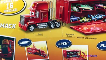 Download Video: Disney Cars Mack Playcase Truck Hauler Carry Case Radiator Springs 16 Diecast 4K #Toys Unb