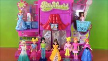 Polly Pocket Dolls and Disney Princess Magic Clip Dolls SWAP CLOTHES! Anna Elsa [Full epis