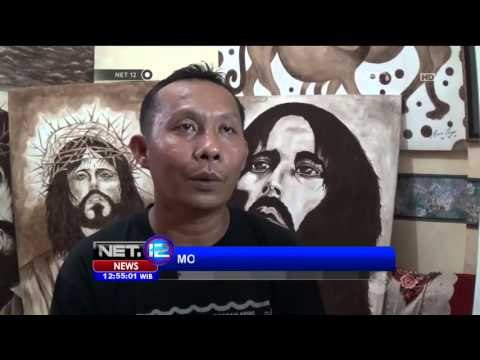 Kreasi Unik Lukisan Bergambar Yesus Berbahan Dasar Kopi - NET12