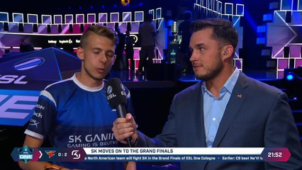 Esports interviewer gets a surprise!