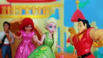 Château nains gelé parodie pâte à modeler Princesse les princesses neige à Il blanc elsa disney belle 7