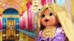 Baby Alive Rapunzel Eats Hair with Princess Belle, Frozen Elsa and Descendants Mal. DisneyToysFan. , animated cartoons  2017 & 2018