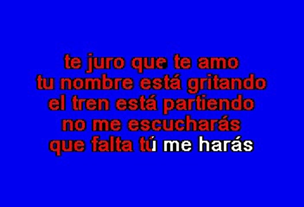 Los Terricolas  - Te Juro que te amo (Karaoke)