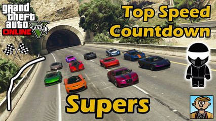 Les meilleures des voitures compte à rebours le plus rapide pleinement Vitesse sommet mis à jour Supercars 2017 gta 5