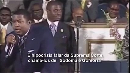 PASTOR AMERICANO PREGA PALAVRAS SEVERAS.