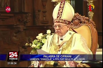 Cardenal Cipriani habló ampliamente sobre el indulto presidencial