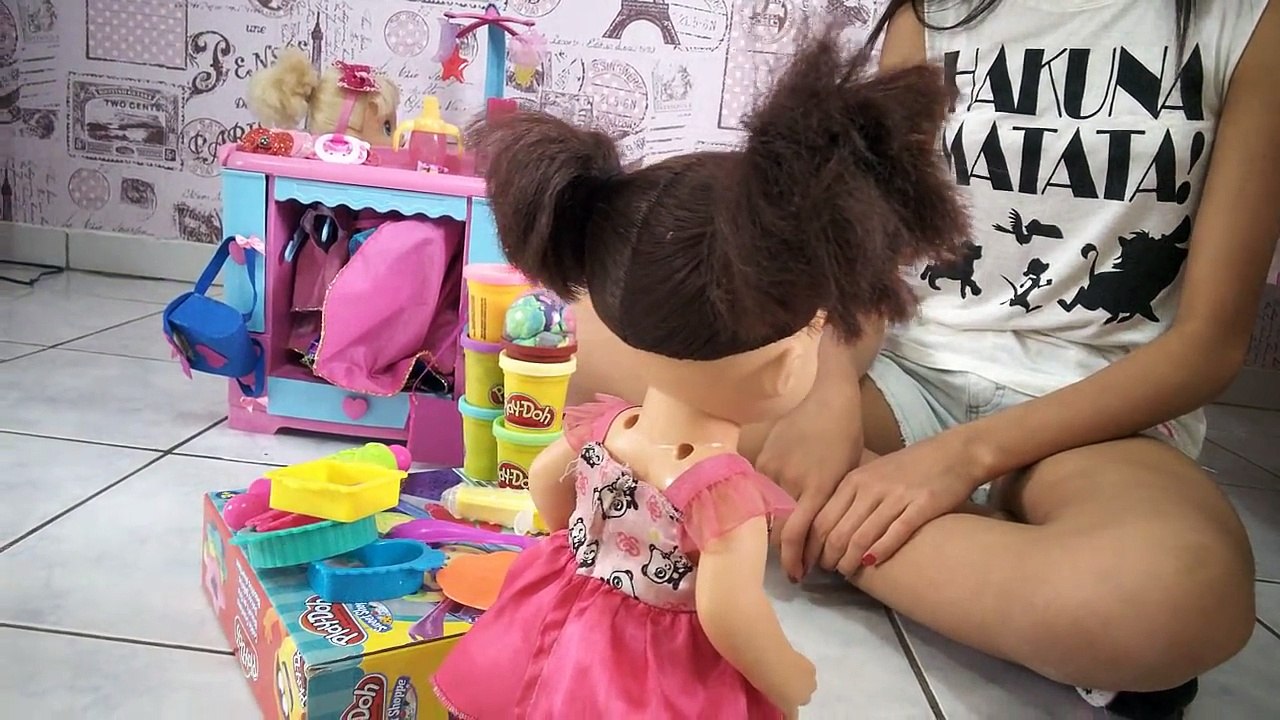 BABY ALIVE FAZENDO BIRRA - COCÔ DE VERDADE - BONECA BRINCANDO!
