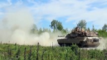 Legendary M1 Abrams Battle Tanks attlein Action