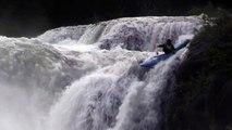 Extreme Kayaking - Kayaking Down Waterfall -Mesa Falls Idaho