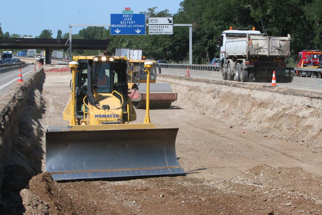 Travaux sur l'A36 à Mulhouse: le point à mi-chantier