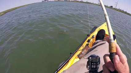 Kayak Fluke Fishing NJ 2  Back to the Creek