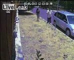 Kidnapping d'une femme filmé par une caméra de surveillance