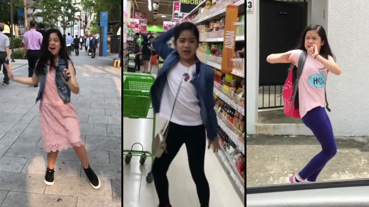 Cette jeune fille ne peut pas s'empêcher de danser en entendant la musique "Despacito"