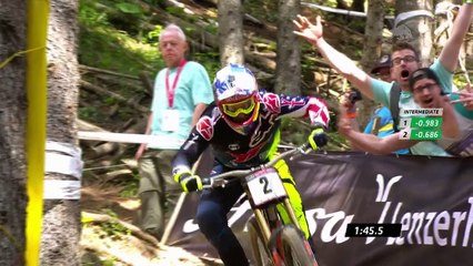 Aaron Gwin Flat Tyre - Lenzerheide DH WC 2017