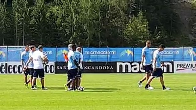 9 luglio - Auronzo, primo allenamento della squadra