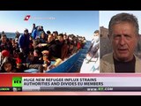 Huge new refugee & migrant influx strains authorities & divides EU members