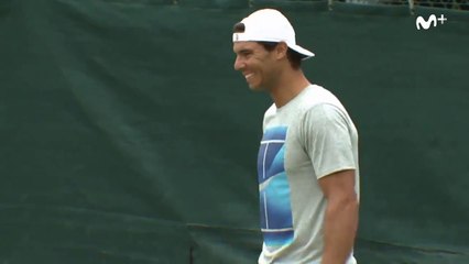 Rafael Nadal Practice at Wimbledon, 4 July 2017