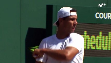 Rafael Nadal Practice before R2 at Wimbledon 2017