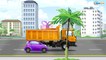 Giant Truck with Crane & JCB Excavator - Real Diggers Trucks Cartoon Video for Kids - World of Cars
