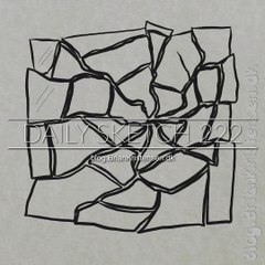 Drawing brokken glas