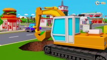 COLOR TRACTORS in Cars Cartoon for Kids and Colors for Children w Nursery Rhymes Songs