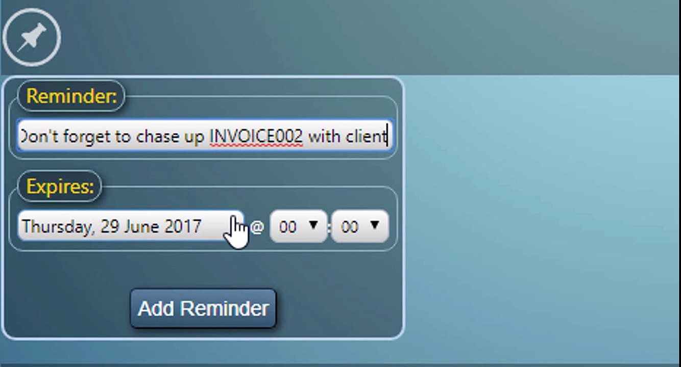 MIDAS: How To Set A Custom Reminder