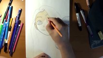 Уроки рисования. Как нарисовать Рапунцель how to draw Rapunzel from Tangled